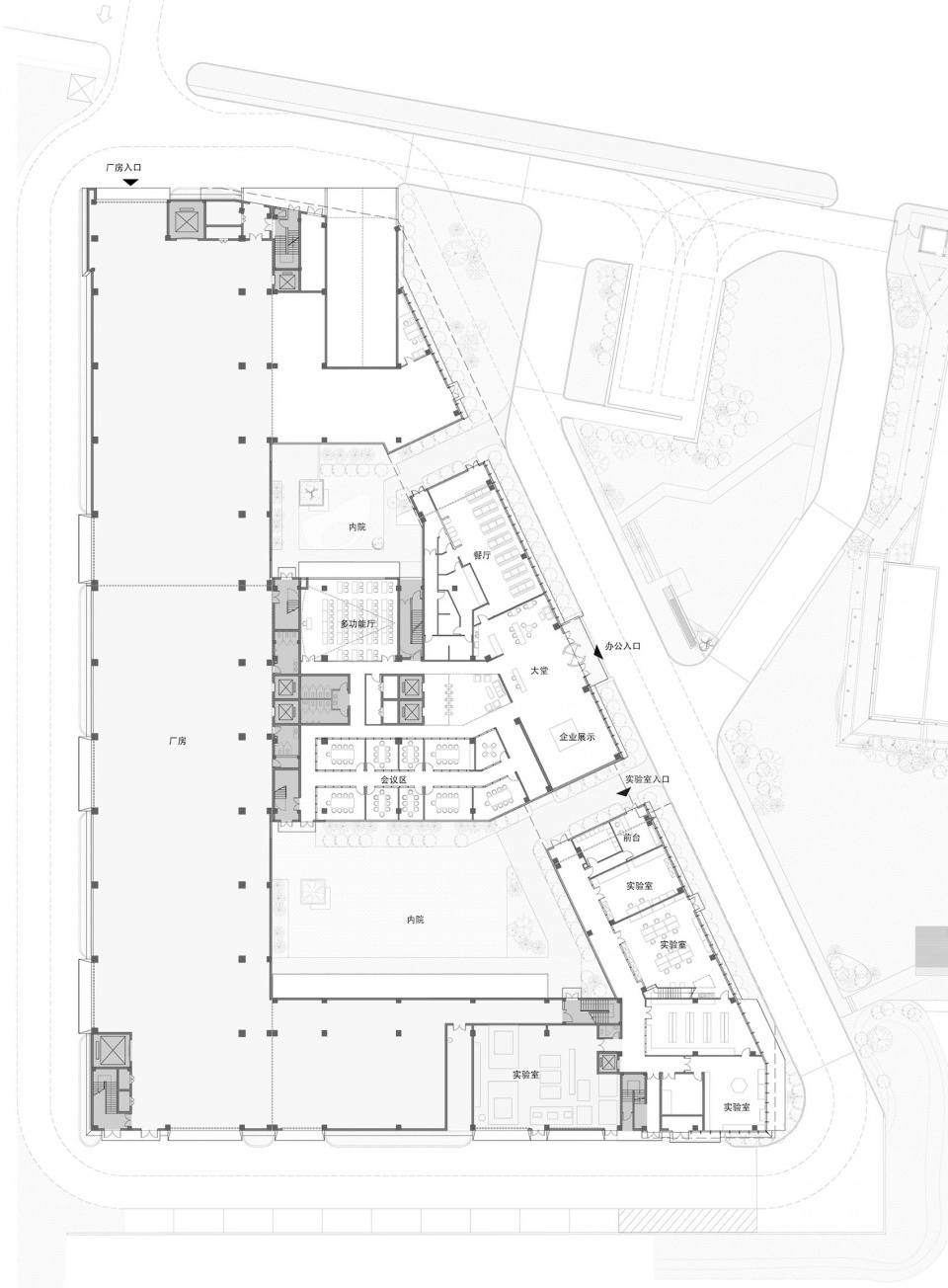 zhejiang zhongda technology office complex by bcbd