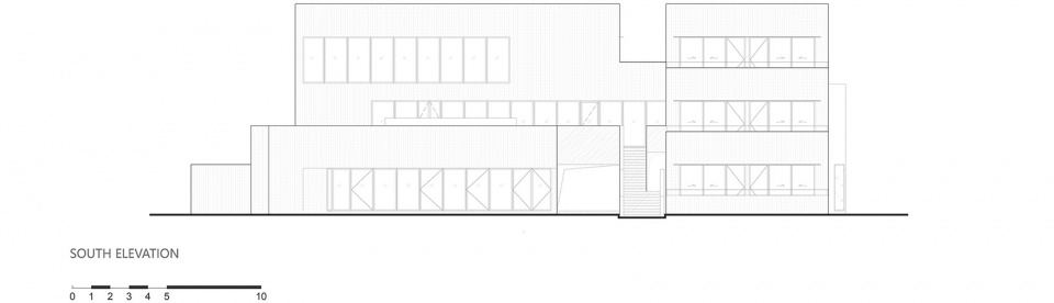 SOUTH ELEVATIONq center shanghai langxia activity center for villagers by ppas atelier tf