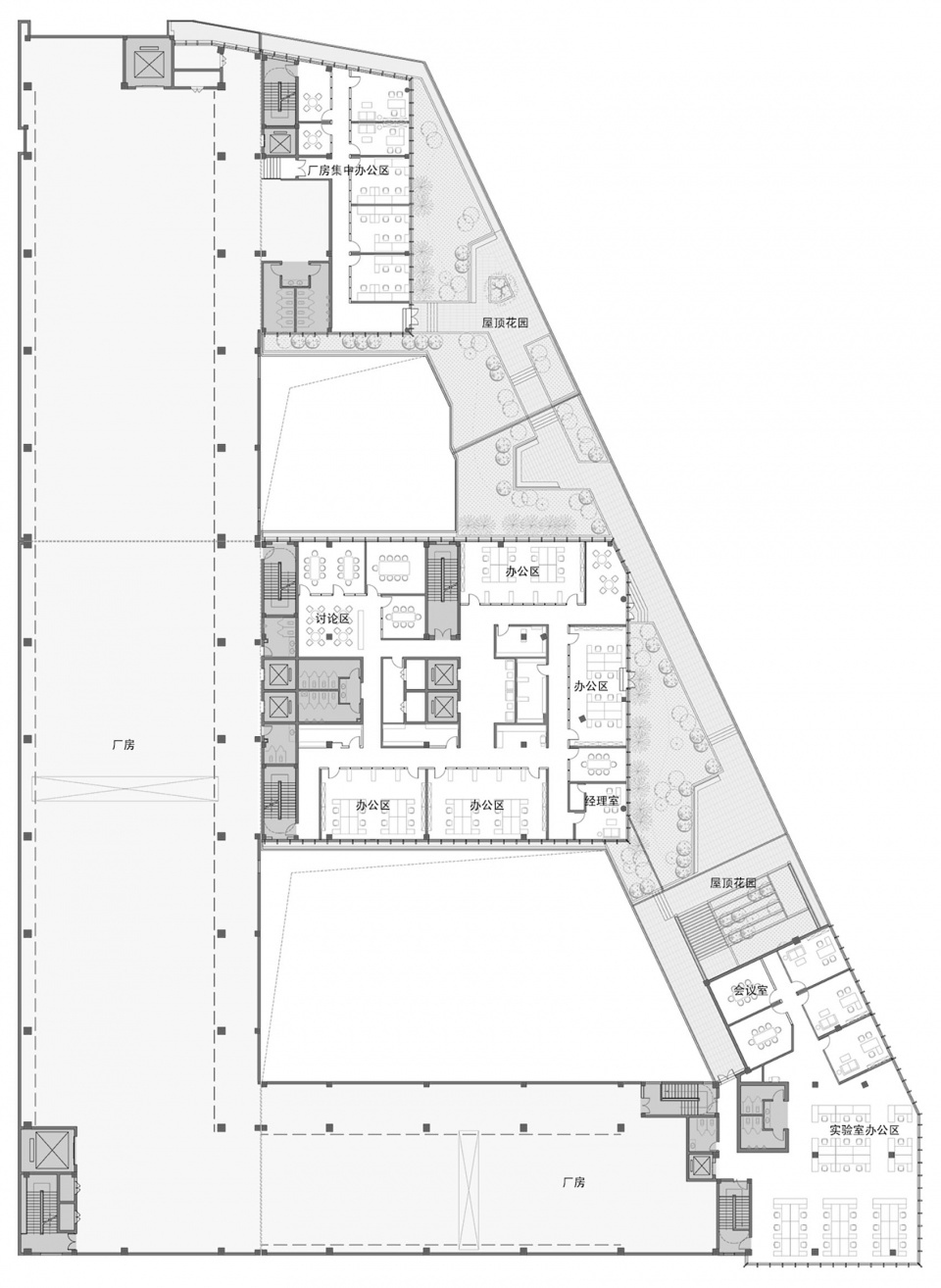 zhejiang zhongda technology office complex by bcbd