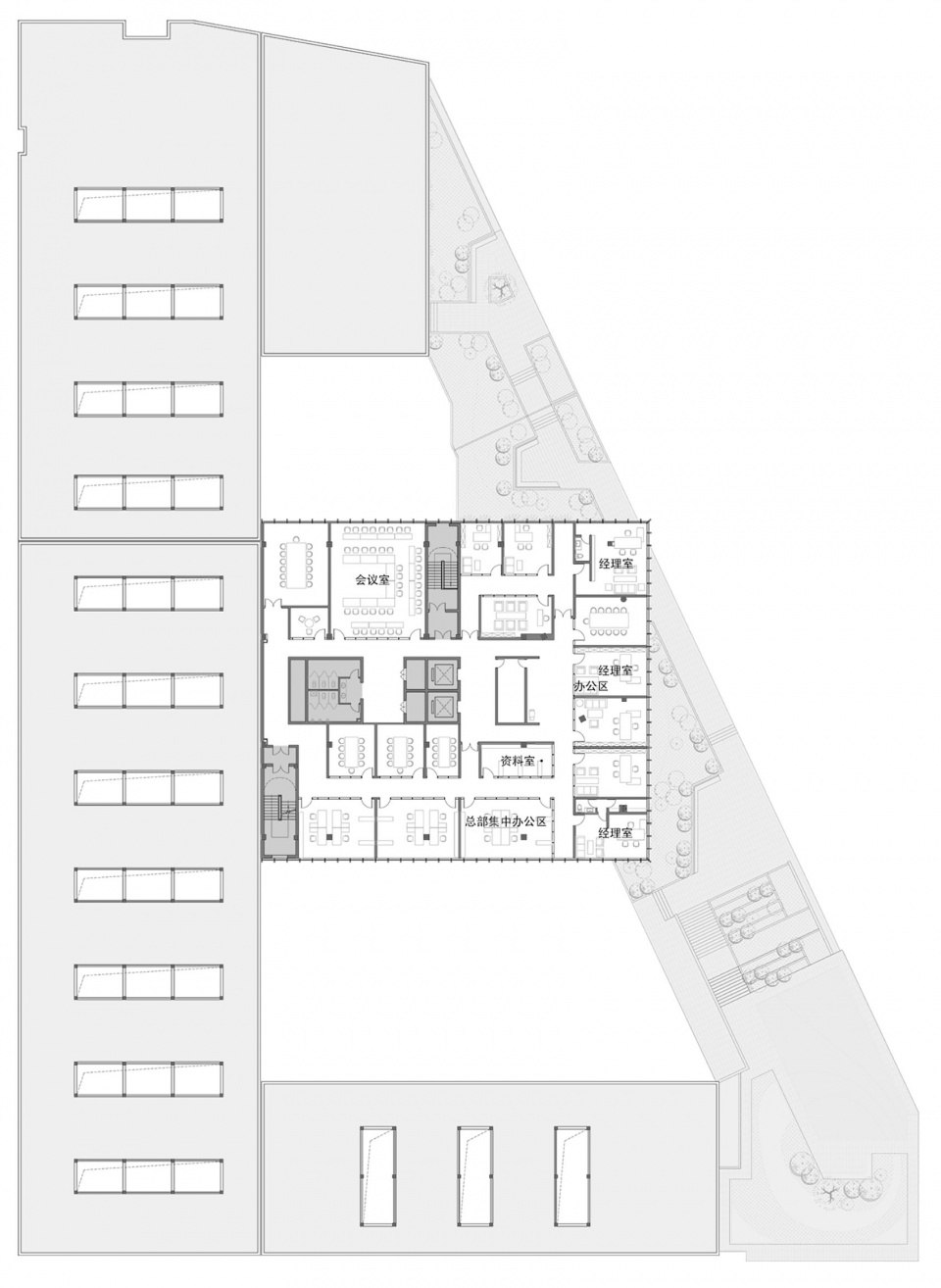 zhejiang zhongda technology office complex by bcbd