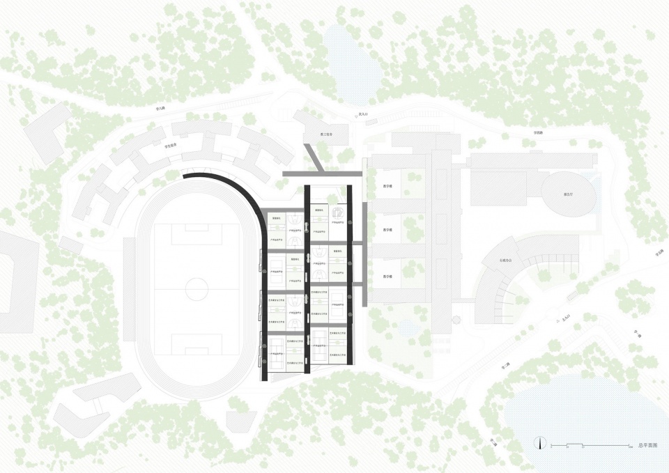 New Sports and Arts Centre of Hongling High School by O office Architects