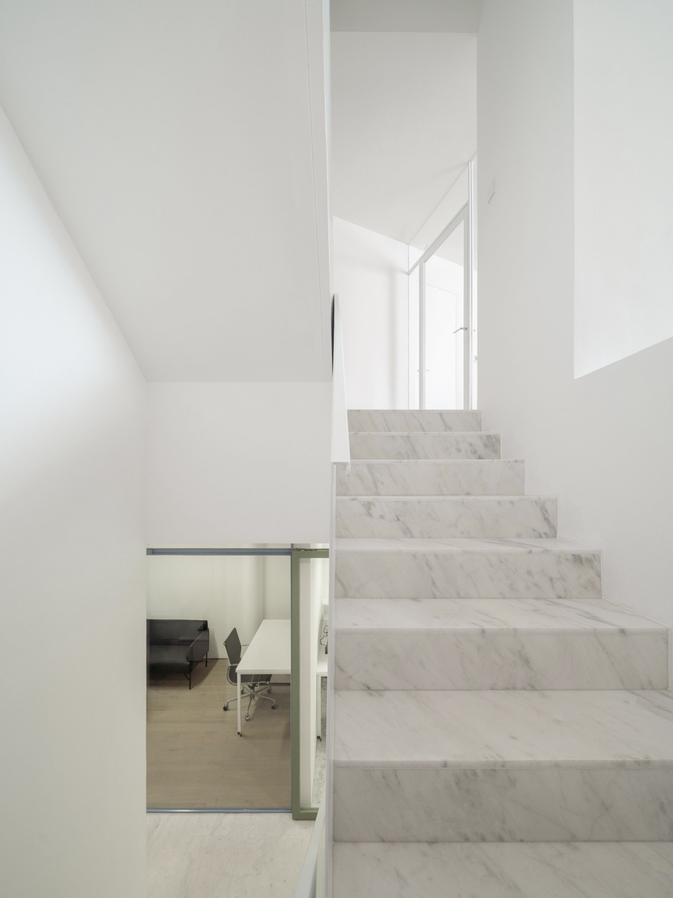 Stairs and multi height hongqing office renovation by atelier siyu