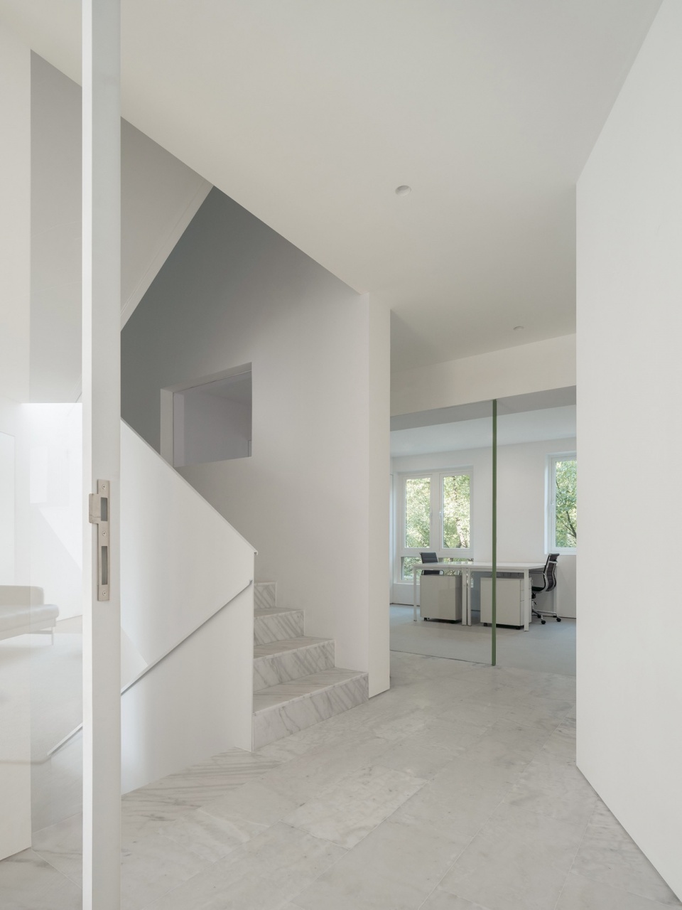 Stairs and multi height hongqing office renovation by atelier siyu