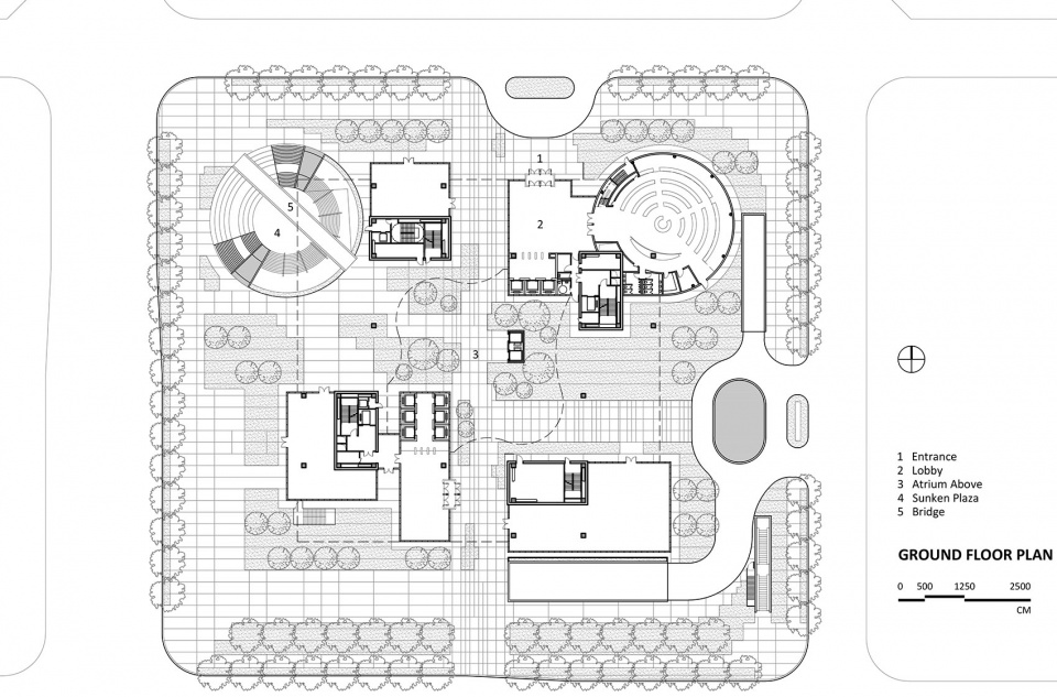 Hainan Energy Trading Building ©KRIS YAO|ARTECH Plan 1F