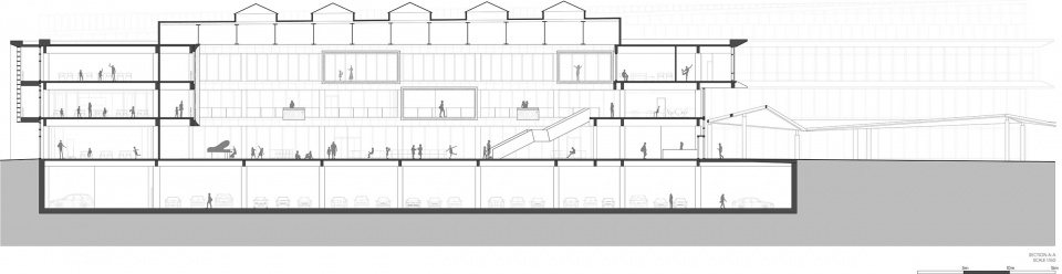 Section ©PerkinsWill Chengdu Tianli School