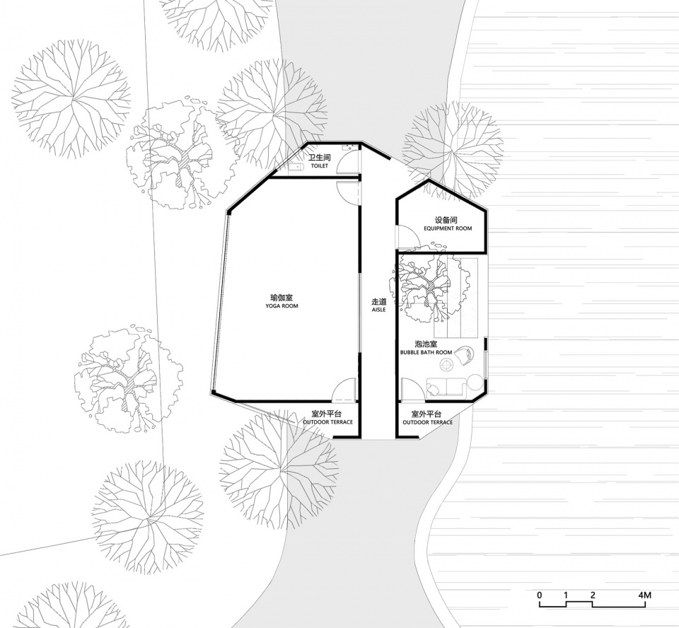 floor aquatree resort healing cabin by uao
