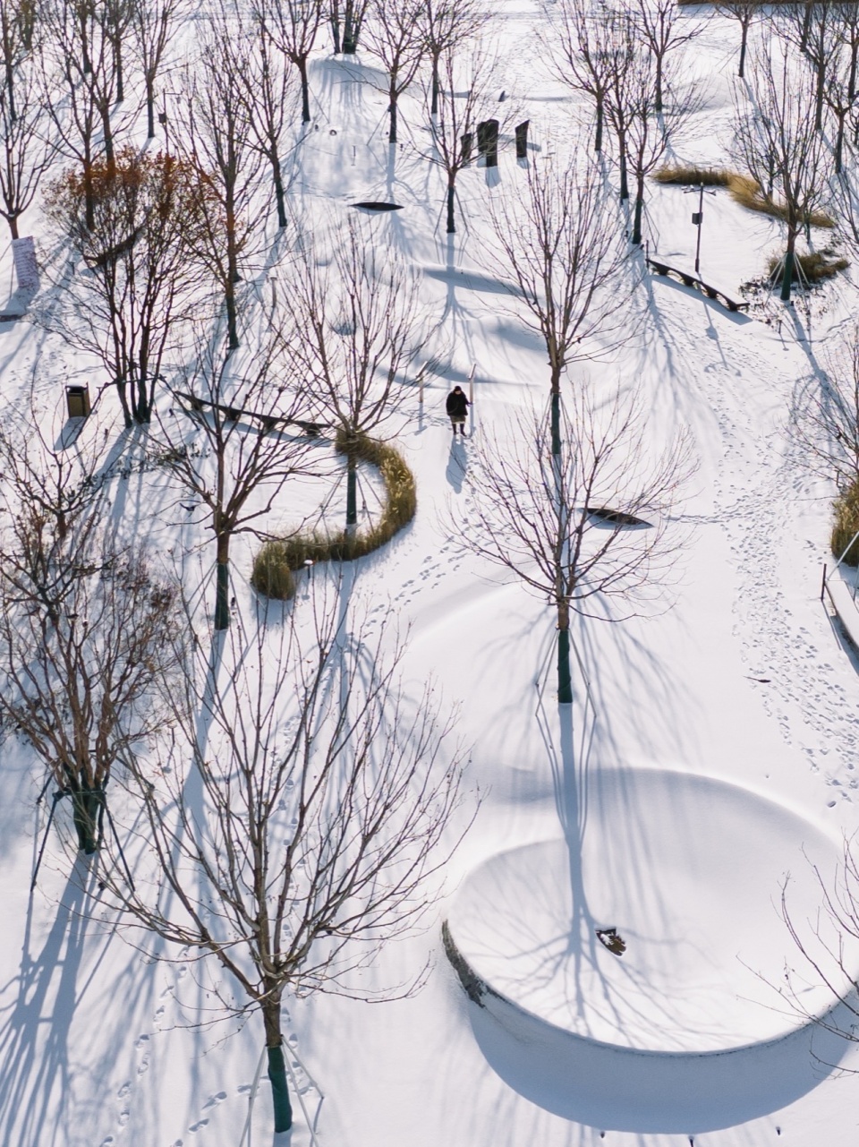 冬日雪景中呈现的地景艺术之美3 ©在野照物