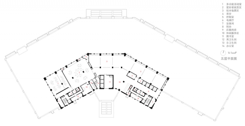 cultural center of no9 neighborhood block by atelier zplus