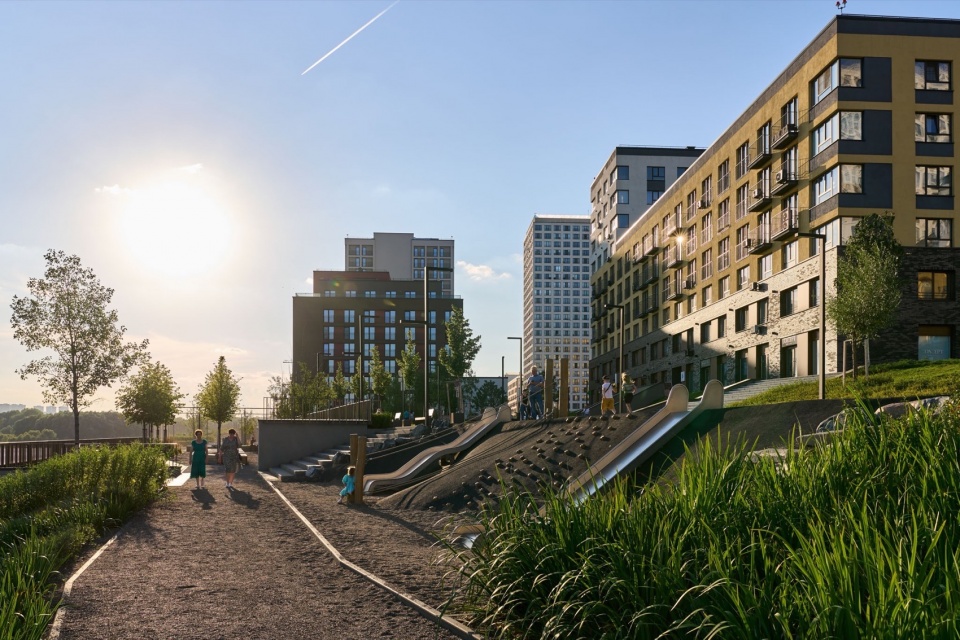 Riverfront Par by KCAP Architects Planners АFА Landmark Architects S P Architektura Krajobrazu Brusnika