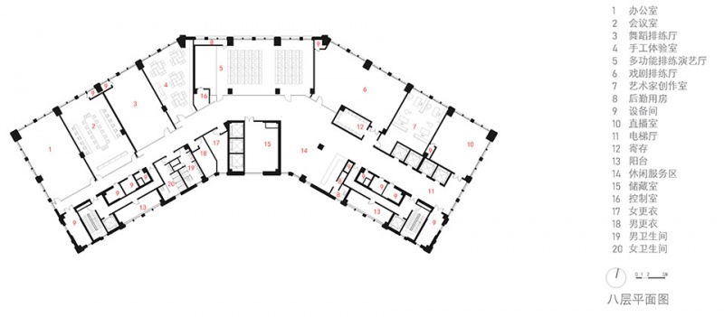 cultural center of no9 neighborhood block by atelier zplus