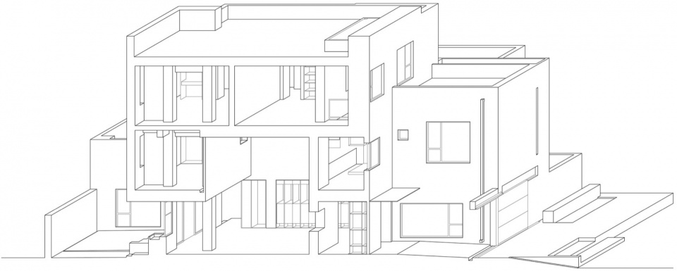 House between the walls