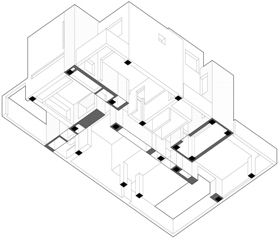 House between the walls