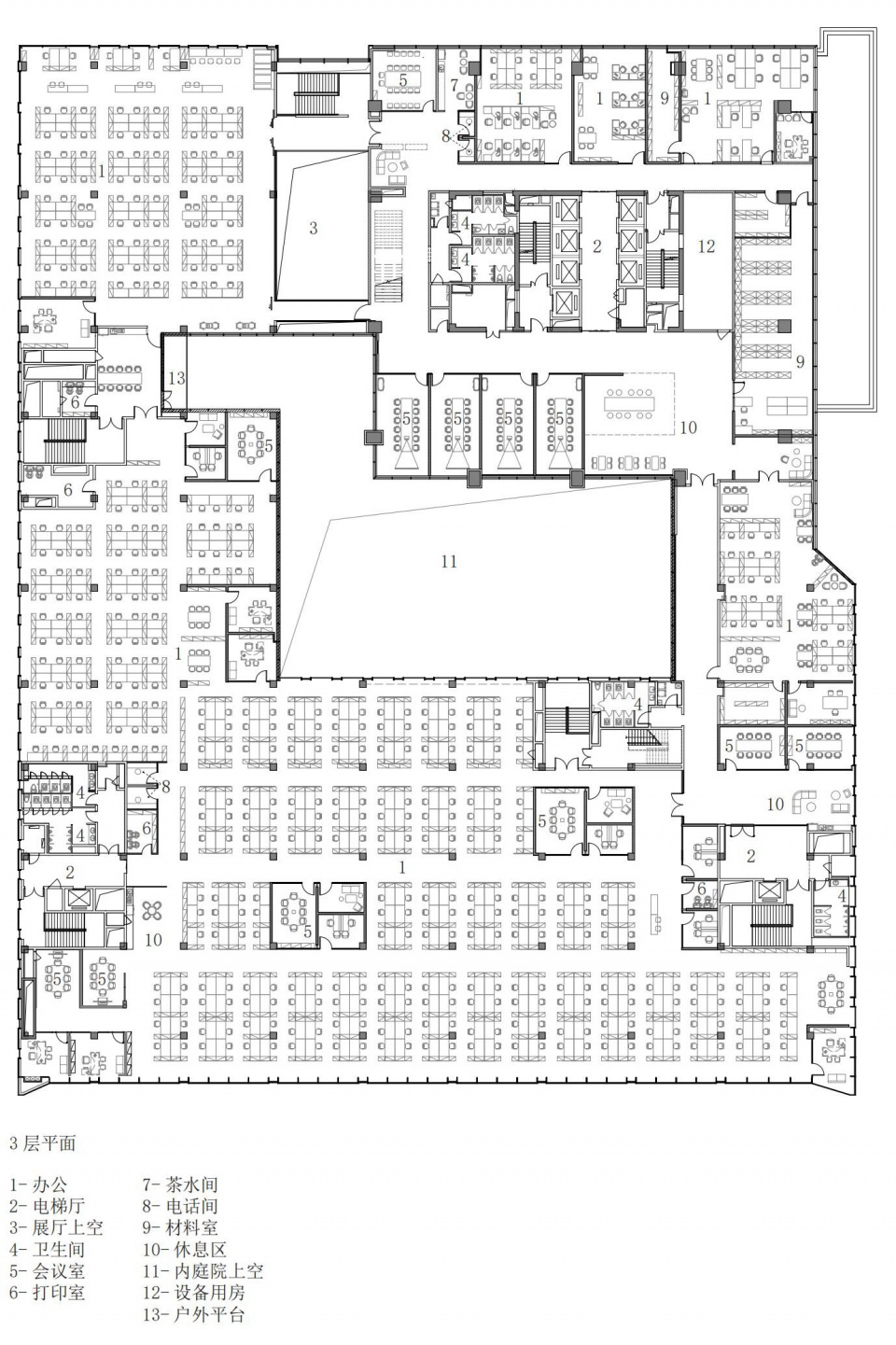 三层平面图©合一工作室 3F plan 拷贝