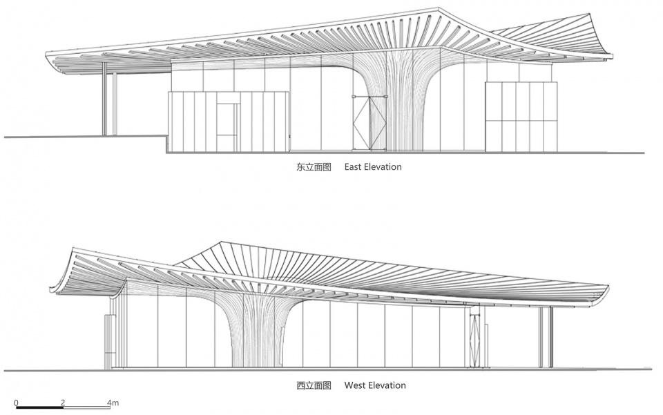 兴城展园 立面图