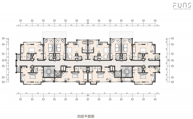 四层平面图