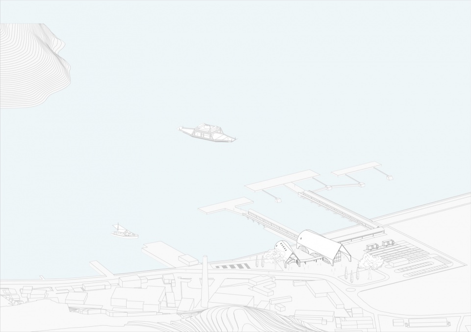Xiazhi Ferry Terminal as a Transition Among Mountains and Seas