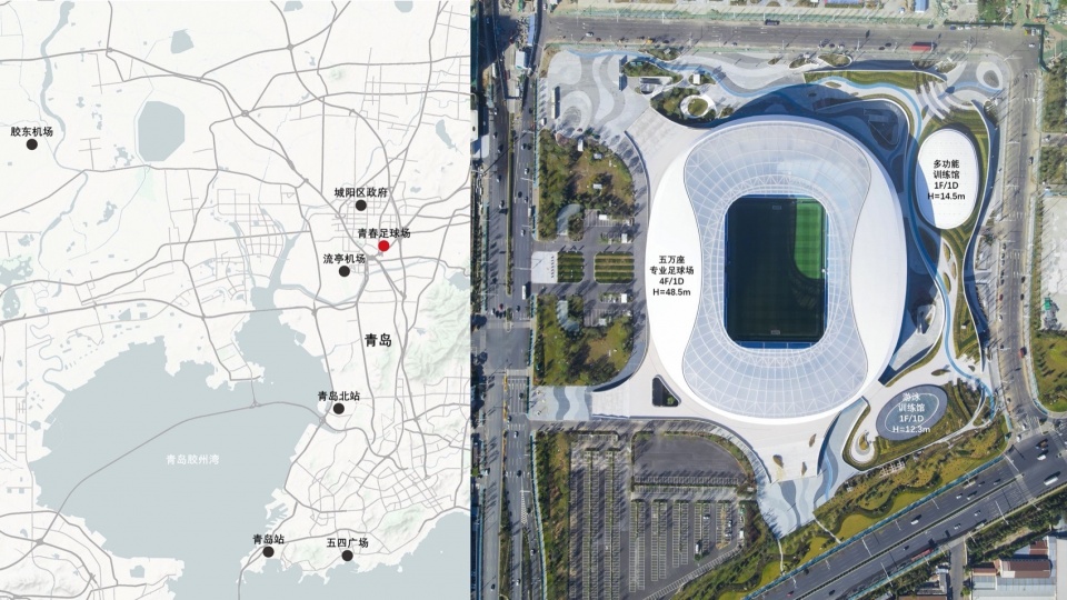 Qingdao Youth Football Stadium by CSWADI