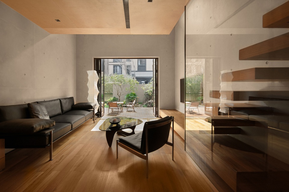 concrete home by y an design studio
