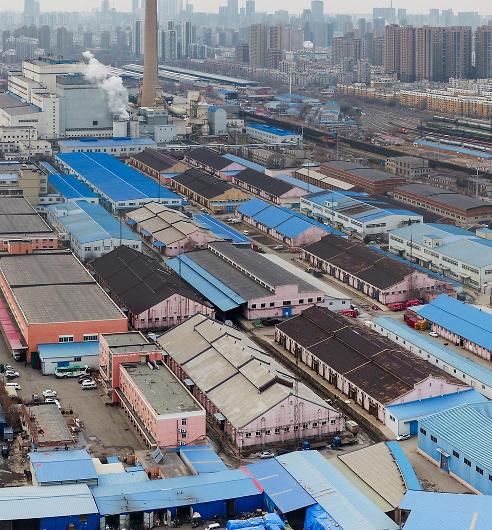 the kindergarten next to the old warehouses