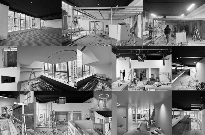 sunset signal office space by point depth design
