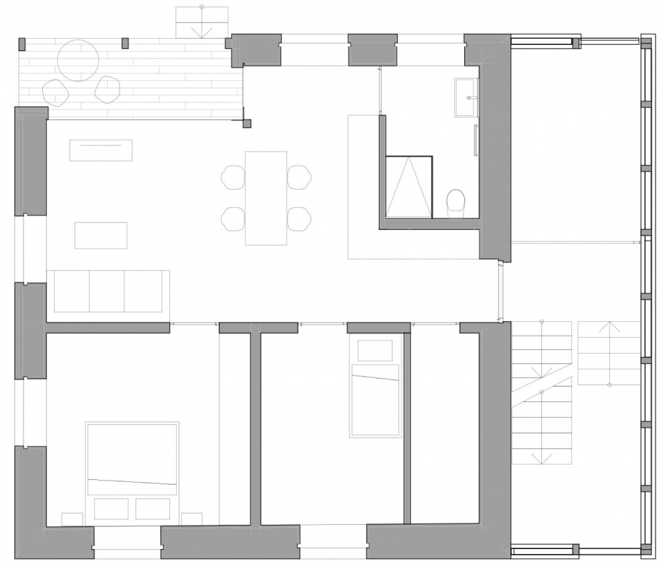 From a detached house to a semi detached house