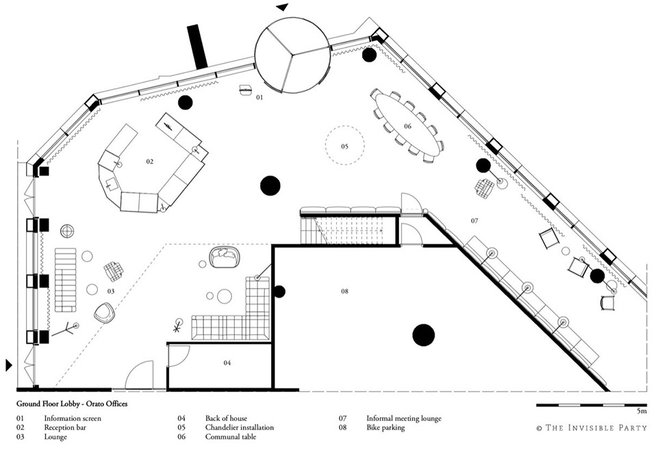 Orato Offices Lobby by The Invisible Party Maarten Baas
