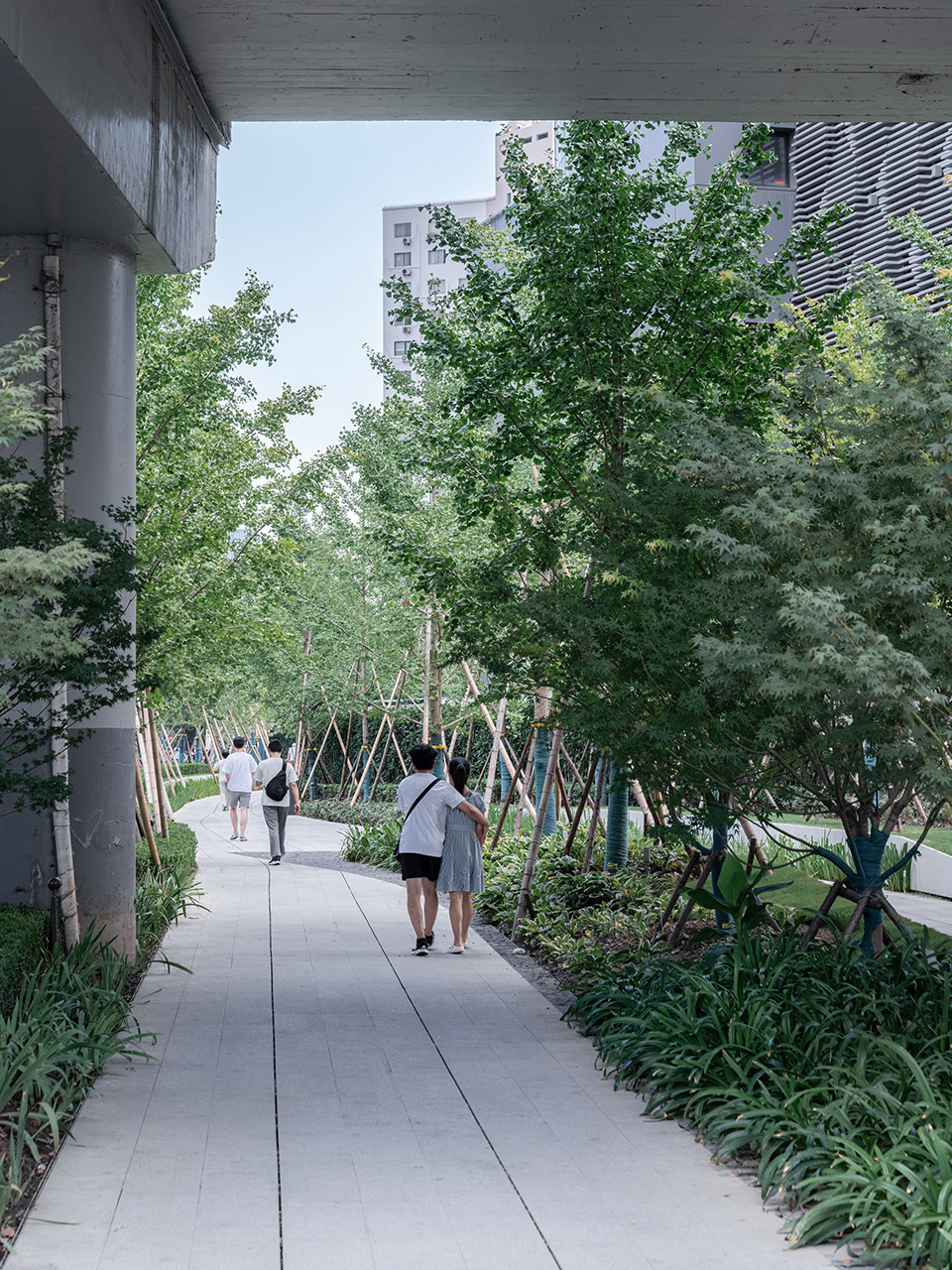 caoxi road pocket park shanghai by viascape design