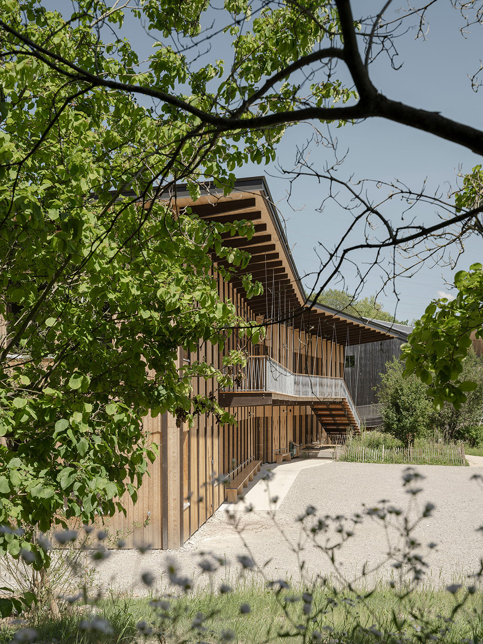 bois genoud second pavilion by local architecture
