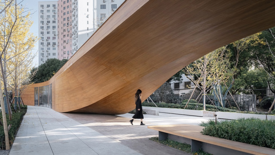 caoxi road pocket park shanghai by viascape design