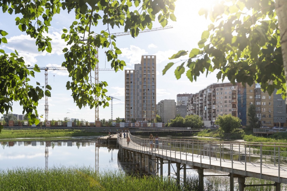 Revitalisation of Tikhoye lake by Novascape Brusnika Design