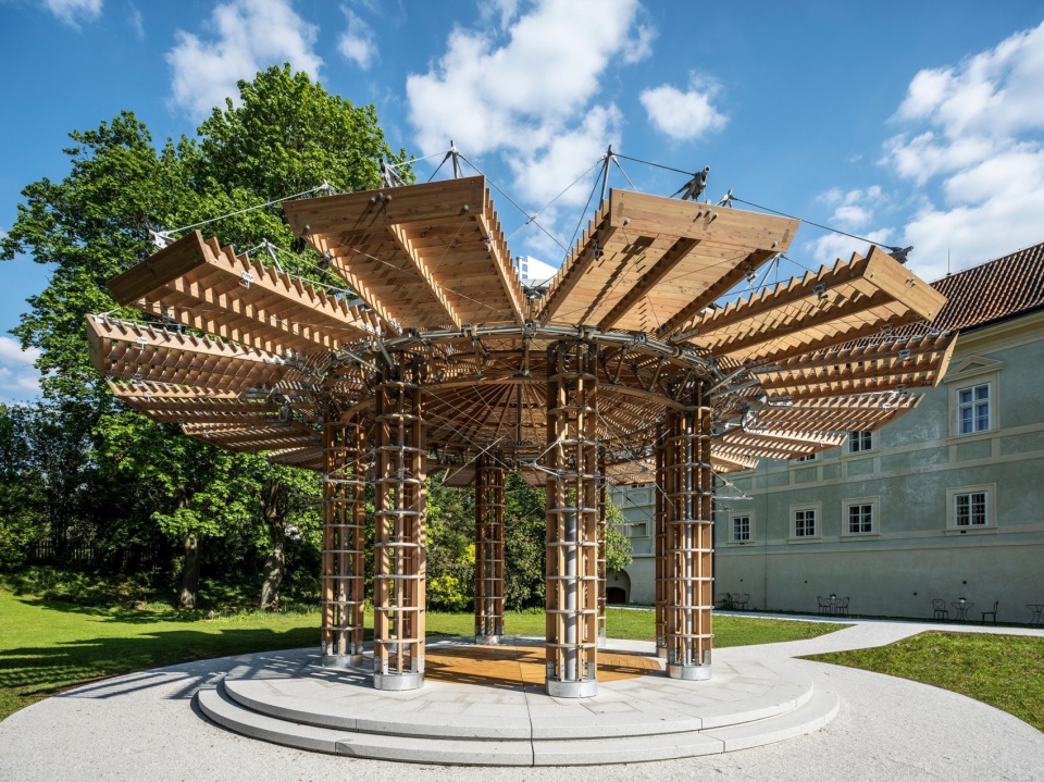 Kinetic Pavilion at the Radíc Chateau Martin Rajnis