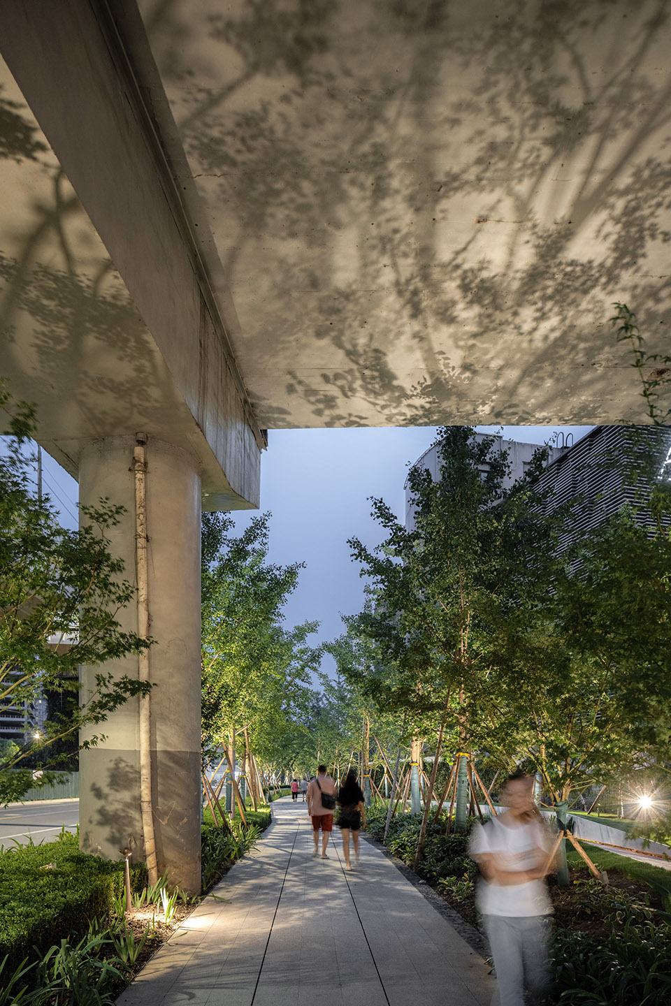 caoxi road pocket park shanghai by viascape design