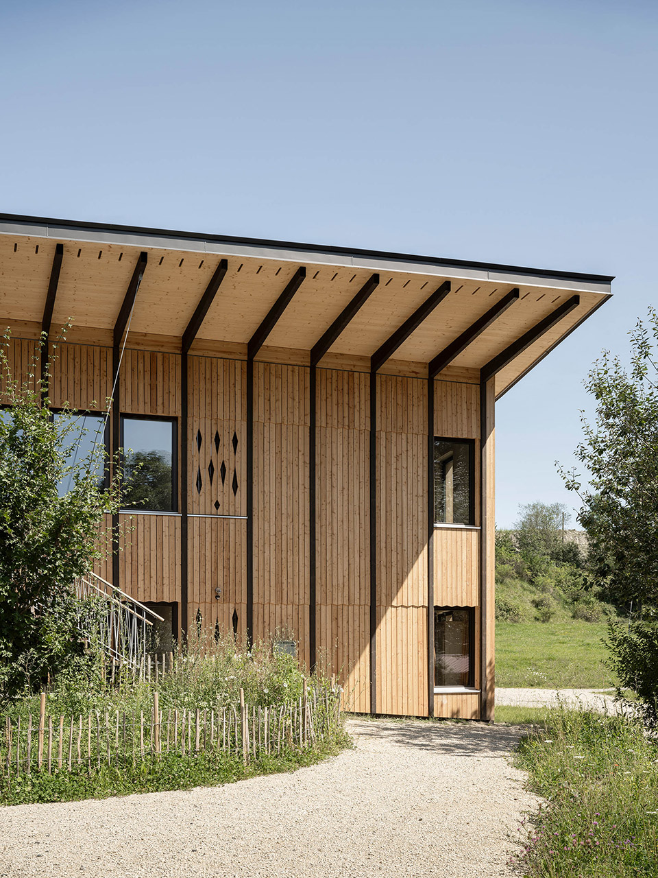 bois genoud second pavilion by local architecture