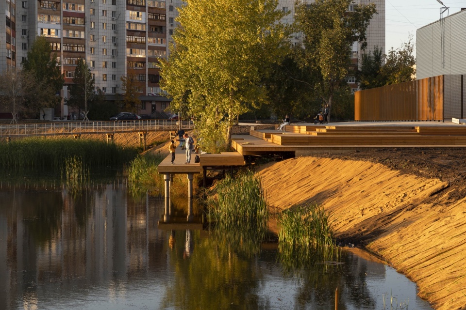 Revitalisation of Tikhoye lake by Novascape Brusnika Design