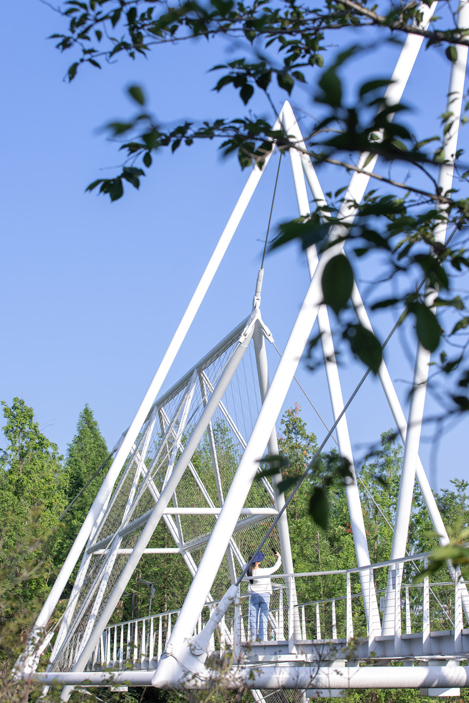 unarchitecte edenland pedestrian bridge in luxelakes by unarchitecte