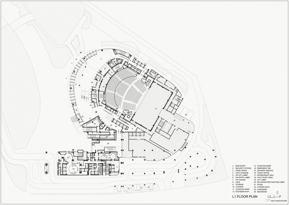 cultural arena new bund 31 performing arts center by nerihu design and research office