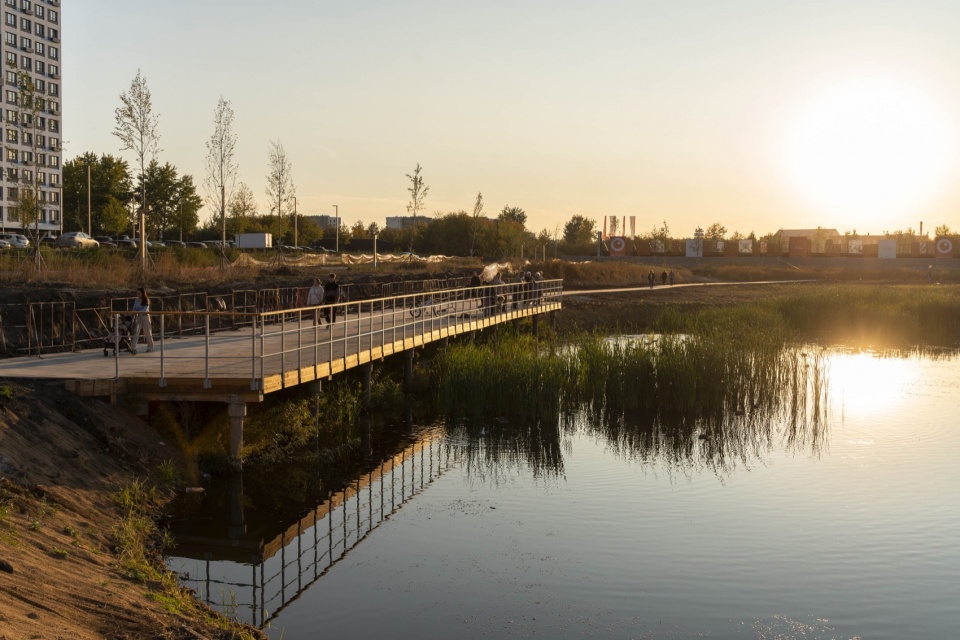 Revitalisation of Tikhoye lake by Novascape Brusnika Design