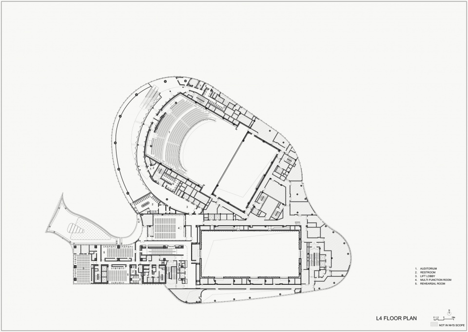 cultural arena new bund 31 performing arts center by nerihu design and research office