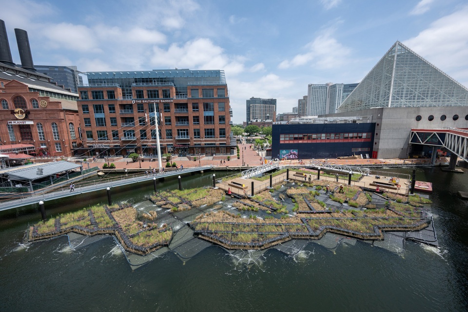 national aquarium harbor wetland by ayers saint gross