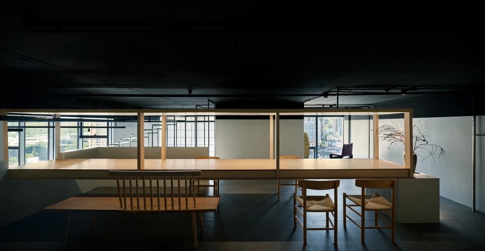 sunset signal office space by point depth design