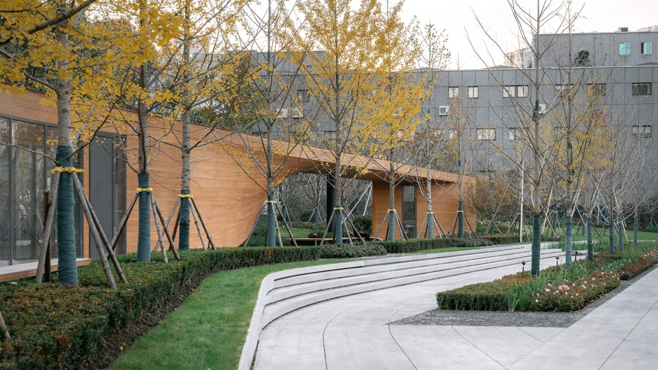 caoxi road pocket park shanghai by viascape design