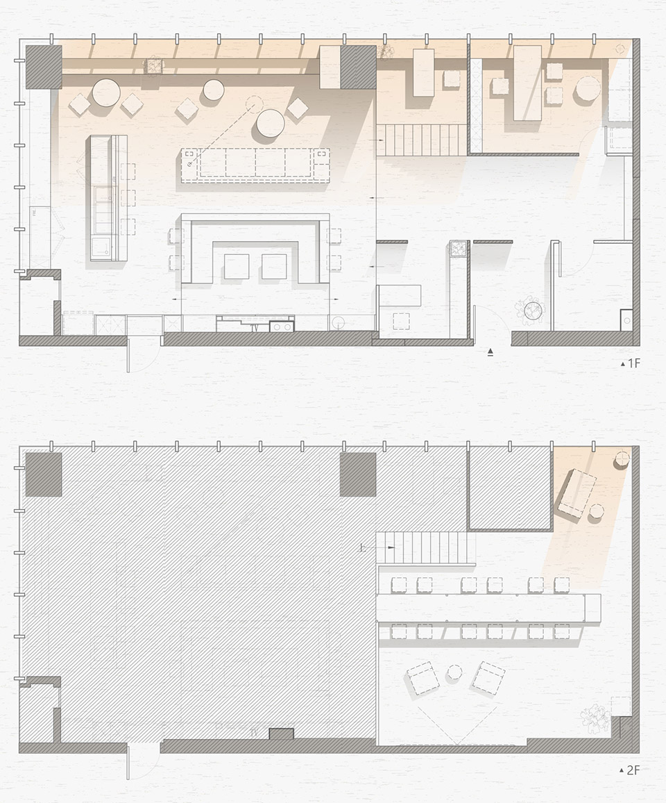 sunset signal office space by point depth design