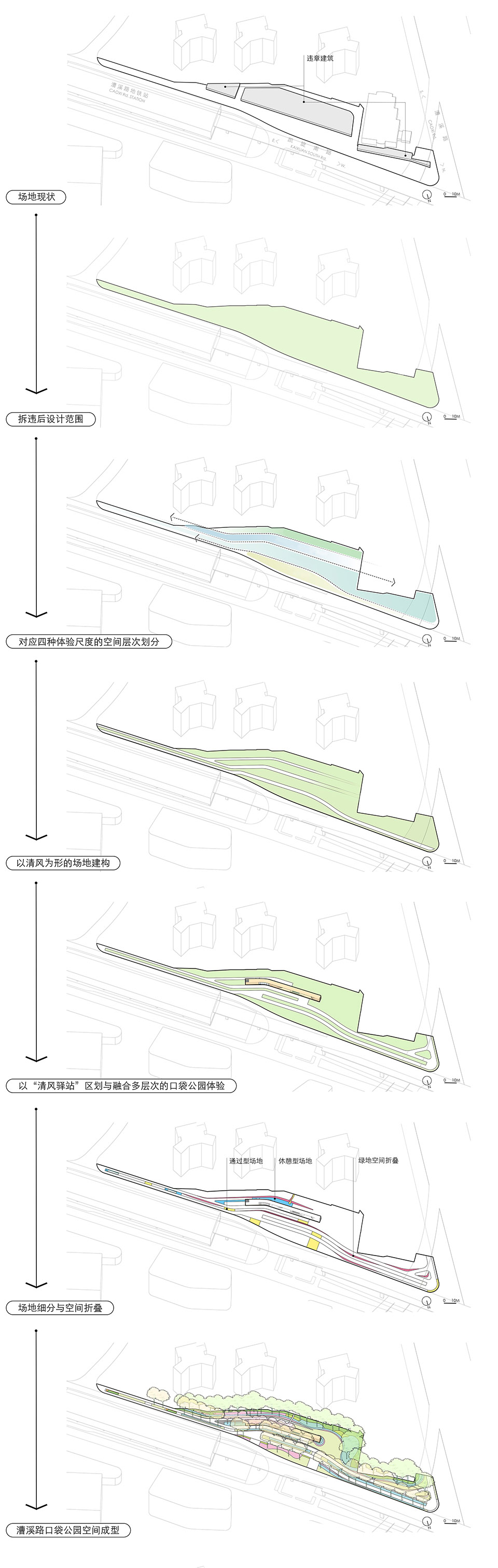 caoxi road pocket park shanghai by viascape design
