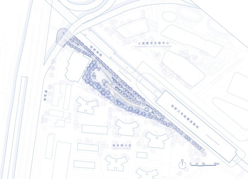 caoxi road pocket park shanghai by viascape design