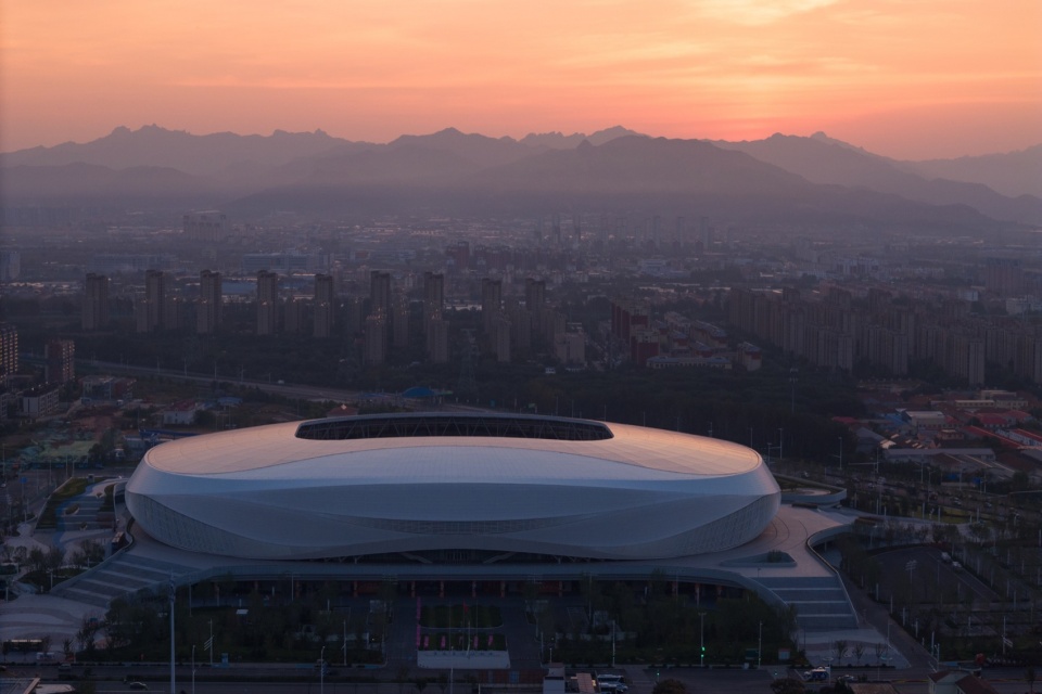 qingdao youth football stadium by cswadi