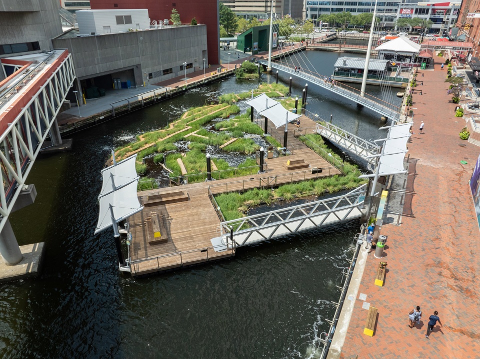national aquarium harbor wetland by ayers saint gross