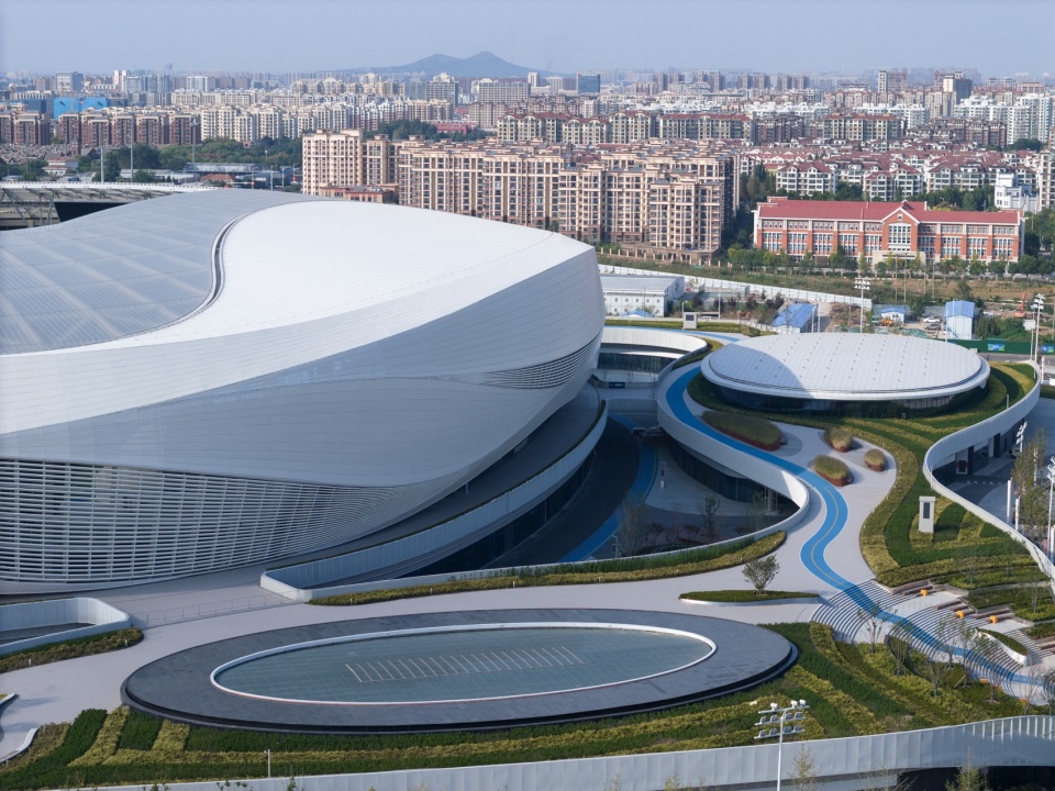 qingdao youth football stadium by cswadi