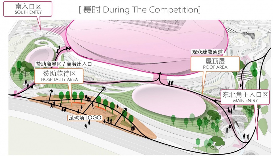 qingdao youth football stadium by cswadi