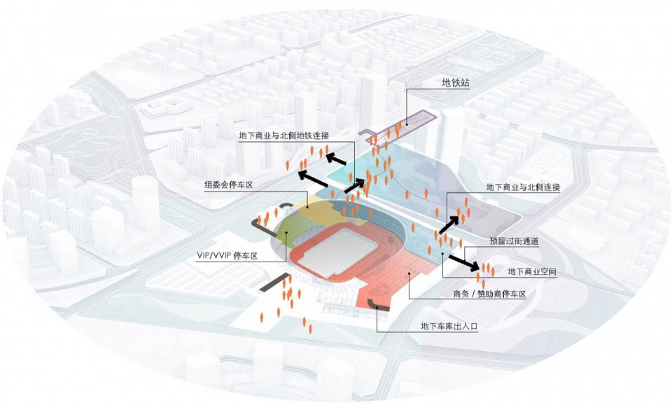 qingdao youth football stadium by cswadi
