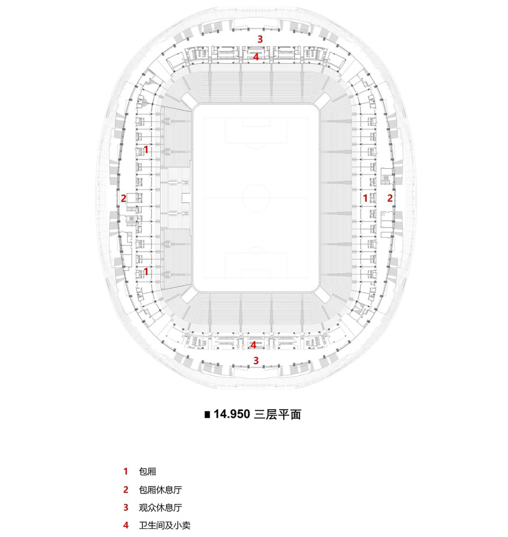 qingdao youth football stadium by cswadi